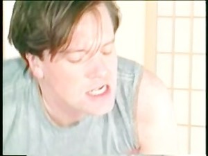 Busty mom in stockings