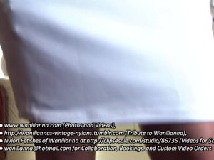 Lesbian Milf Mom in Garters Vintage Nylon