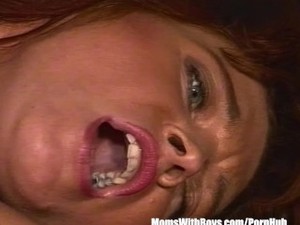 Brunette Office MILF In Sexy Stockings