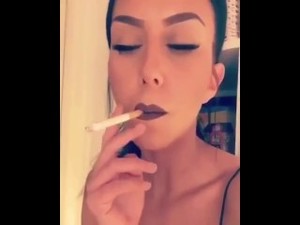 Sluty milf smoking