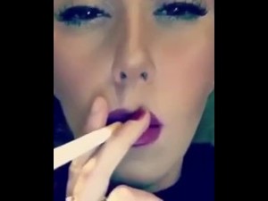 Sluty milf smoking