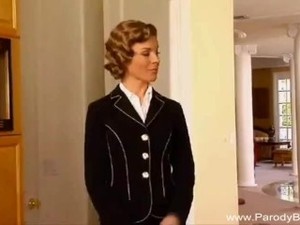 Double Blowjob Brunette Blonde MILFs