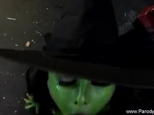 Wicked Witch Gives Scary Blowjob