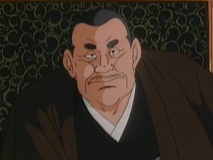 Beefy man in japanese anime